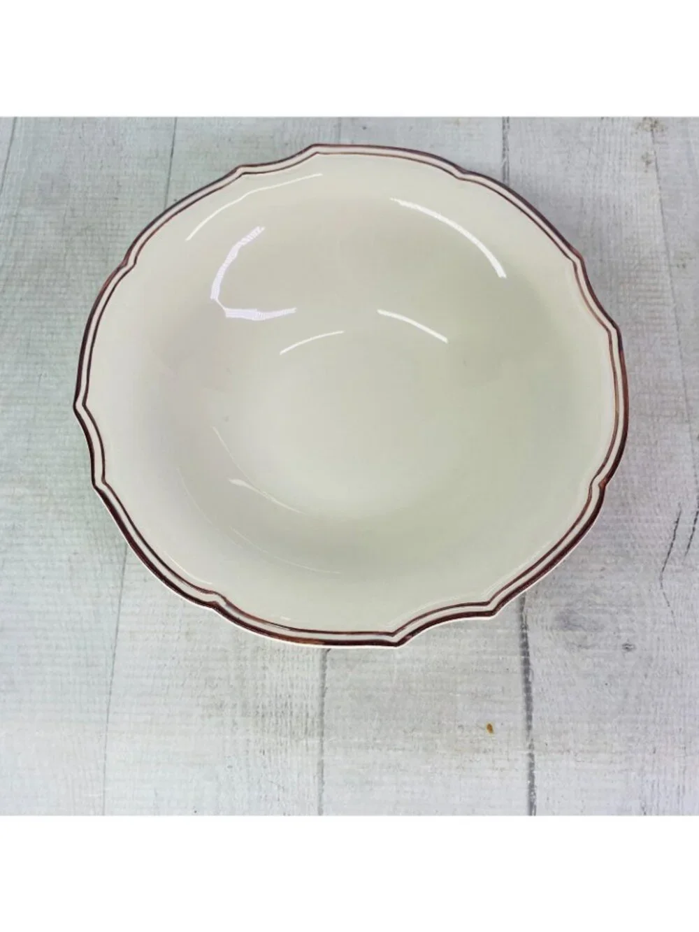 Bordallo Pinheiro Portugal CHAMBORD Scalloped Cream Soup Ceral Bowls Set of 4